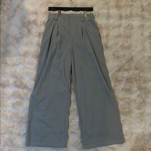 HALARA Light Gray Wide-Leg Dress Pants
